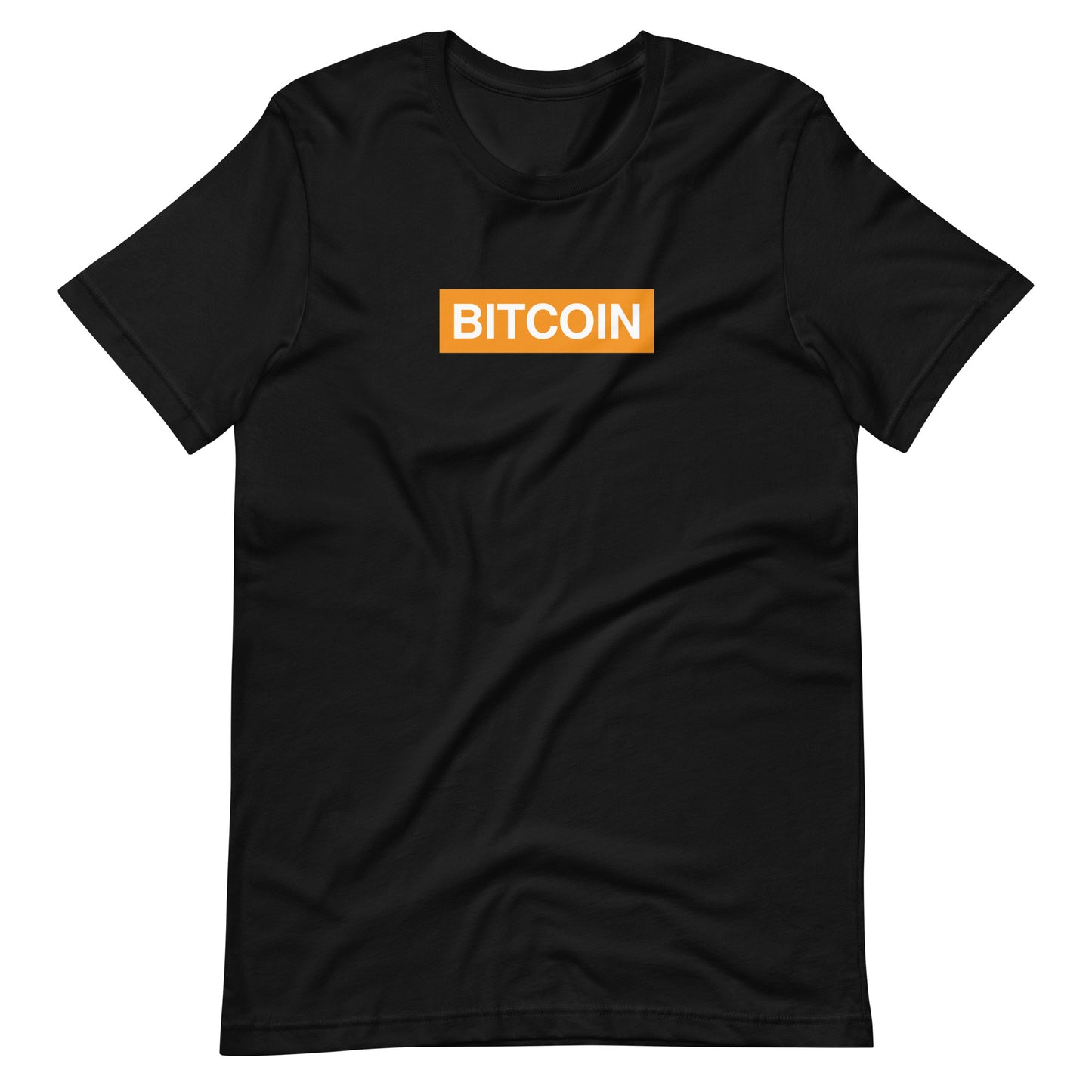 BITCOIN ORANGE BOX TEE (Black)